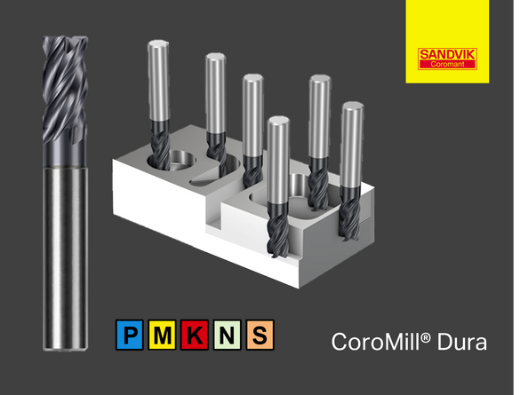 Descriptif fraise carbure monobloc Sandvik Dura